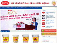 Tablet Screenshot of kovapaint.com.vn